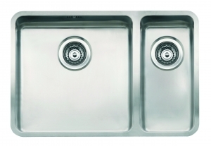 Reginox Ohio 40x40 + 18x40, Hauptbecken links, als Auflagesp�le, fl�chenb�ndige Sp�le und Unterbausp�le einbaubar