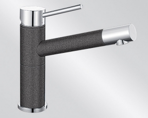 BLANCOALTA Compact Silgranit-Look, 2-farbig, Farbe anthrazit/chrom, 515323