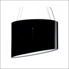 Falmec Spring E.ion�-System, Schwarz, 80 cm, Inselhaube, mit 5 Jahren Garantie