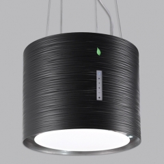 Falmec Twister E.ion�-System, Schwarz matt, 45 cm, Inselhaube, mit 5 Jahren Garantie