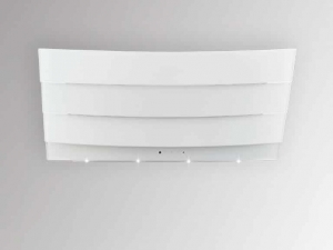 Silverline Kassiopeia Deluxe 90 cm KSW 910 W Edelstahl/Glas Wei� Kopffreihaube. Mit 5 Jahren Garantie!