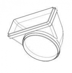 Falmec Umlenkst�ck 90� rund auf flach