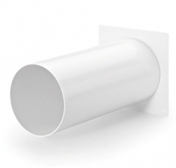 Naber COMPAIR flow 150 Maueranschlu�stutzen 1, wei�, 4043025