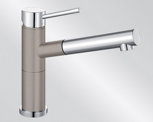 BLANCOALTA-S Compact Silgranit-Look, 2-farbig, Farbe tartufo/chrom, 517634