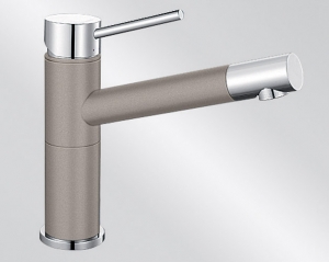 BLANCOALTA Compact Silgranit-Look, 2-farbig, Farbe tartufo/chrom, 517633