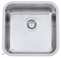 Reginox IB4040-CC (316) ohne �berlauf, als Auflagesp�le, fl�chenb�ndige Sp�le und Unterbausp�le einbaubar