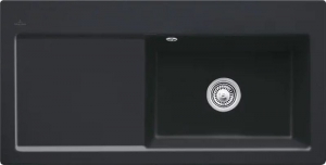 Villeroy & Boch Subway 60 XL Flat, Farbe S5 Ebony, Premiumline, Becken rechts oder Becken links