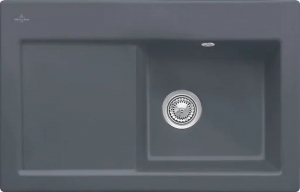 Villeroy & Boch Subway 45 flat, Farbe i4 Graphit, Classicline, Becken rechts oder Becken links