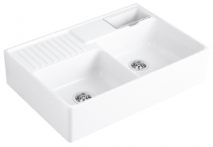 Villeroy & Boch Sp�lstein Doppelbecken, Farbe R1 Weiss alpin, Classicline