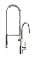 Dornbracht Tara Classic Einhebelmischer mit Pendelbrause Profi, Hochdruck, Platin geb�rstet, 33880888-06