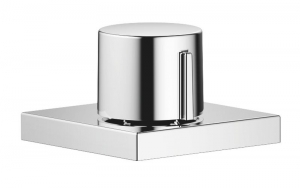 Dornbracht Exzenterbettigung mit eckiger Rosette, mit Drehknopf, Chrom, 10711970-00