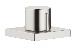 Dornbracht Exzenterbet�tigung mit eckiger Rosette, mit Drehknopf, Platin geb�rstet, 10711970-06