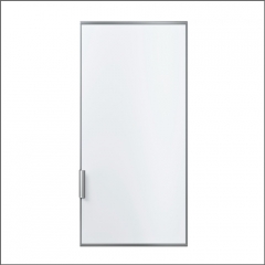 Neff wei�e Dekor-T�rfront mit Alurahmen und Alugriff, KF1413Z0