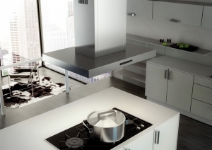 berbel Inselhaube Blockline BIH 90 BL-2, EC-Motor, Dekor RAL individuell, mit 5 Jahren Garantie