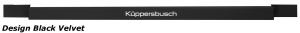 K�ppersbusch Griff, Conceptline, Design Black Velvet, 7505