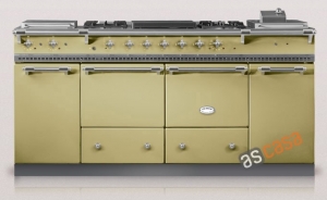 Lacanche Cluny 1800 Classic, Kochstation, 180,5 cm, Farbe Solognegr�n, mit 5 Jahren Garantie!