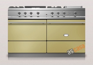 Lacanche Sully Modern, Kochstation, 140,5 cm, Farbe Solognegr�n, mit 5 Jahren Garantie!