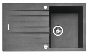 Naber Angola 100, Einbausp�le, granit nero, 1106001