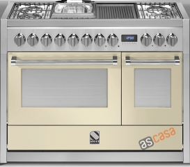 Steel Genesi 120, Rangecooker, 120 cm, Combisteam, Farbe Creme, G12SF-6BCR, mit 5 Jahren Garantie!