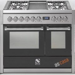 Steel Genesi 100, Rangecooker, 100 cm, Combisteam, Farbe Anthrazit, G10SF-4MAN, mit 5 Jahren Garantie!