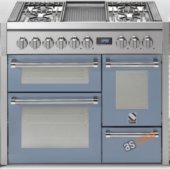 Steel Genesi 100, Rangecooker, 100 cm, Multifunktion, 3 �fen, Farbe Celeste, G10FFF-4TCE, mit 5 Jahren Garantie!