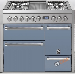 Steel Genesi 100, Rangecooker, 100 cm, Multifunktion, 3 �fen, Farbe Celeste, G10FFF-D-4TCE, mit 5 Jahren Garantie!