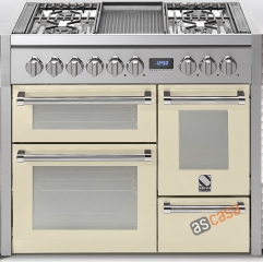 Steel Genesi 100, Rangecooker, 100 cm, Multifunktion, 3 �fen, Farbe Creme, G10FFF-6LCR, mit 5 Jahren Garantie!
