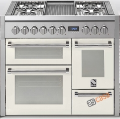 Steel Genesi 100, Rangecooker, 100 cm, Multifunktion, 3 �fen, Farbe Nuvola, G10FFF-6LNA, mit 5 Jahren Garantie!