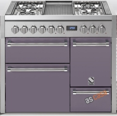 Steel Genesi 100, Rangecooker, 100 cm, Multifunktion, 3 �fen, Farbe Ametista, G10FFF-D-4MAA, mit 5 Jahren Garantie!