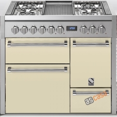 Steel Genesi 100, Rangecooker, 100 cm, Multifunktion, 3 �fen, Farbe Creme, G10FFF-D-4TCR, mit 5 Jahren Garantie!