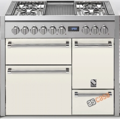Steel Genesi 100, Rangecooker, 100 cm, Multifunktion, 3 �fen, Farbe Nuvola, G10FFF-D-4TNA, mit 5 Jahren Garantie!