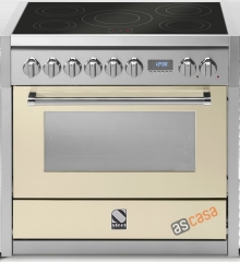 Steel Genesi 90, Rangecooker, 90 cm, Combisteam, Farbe Creme, G9S-4MCR, mit 5 Jahren Garantie!