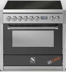 Steel Genesi 90, Rangecooker, 90 cm, Combisteam, Farbe Anthrazit, G9S-4MAN, mit 5 Jahren Garantie!
