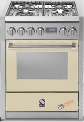 Steel Genesi 70, Rangecooker, 70 cm, Combisteam, Farbe Creme, G7S-4CR, mit 5 Jahren Garantie!