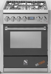 Steel Genesi 70, Rangecooker, 70 cm, Combisteam, Farbe Anthrazit, G7S-4AN, mit 5 Jahren Garantie!