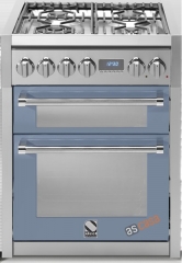 Steel Genesi 70, Rangecooker, 70 cm, Multifunktion, Farbe Celeste, G7FF-4ICE, mit 5 Jahren Garantie!