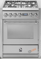 Steel Genesi 70, Rangecooker, 70 cm, Multifunktion, Farbe Edelstahl, G7F-4SS, mit 5 Jahren Garantie!