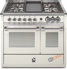 Steel Ascot 100, Rangecooker, 100 cm, Combisteam, Farbe Nuvola, A10SF-4MNA , mit 5 Jahren Garantie!