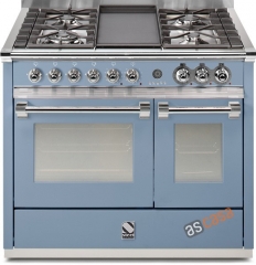 Steel Ascot 100, Rangecooker, 100 cm, Multifunktion, Farbe Celeste, A10FF-4MCE , mit 5 Jahren Garantie!