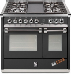 Steel Ascot 100, Rangecooker, 100 cm, Multifunktion, Farbe Anthrazit, A10FF-4BAN , mit 5 Jahren Garantie!
