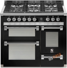 Steel Ascot 100, Rangecooker, 100 cm, Multifunktion, 3 fen, Farbe Schwarz, A10FFF-6WBA , mit 5 Jahren Garantie!