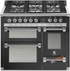 Steel Ascot 100, Rangecooker, 100 cm, Multifunktion, 3 �fen, Farbe Anthrazit, A10FFF-6WAN , mit 5 Jahren Garantie!