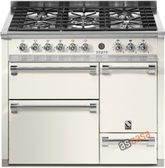 Steel Ascot 100, Rangecooker, 100 cm, Multifunktion, 3 fen, Farbe Nuvola, A10FFF-D-6WNA , mit 5 Jahren Garantie!