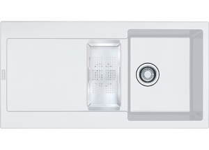 Franke Maris MRG 651 Fragranit+, Einbausp�le, Druckknopfventil, Farbe Glacier, 114.0477.271, 11871