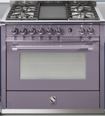 Steel Ascot 90, Rangecooker, 90 cm, Multifunktion, Farbe Ametista, A9F-4BAA, mit 5 Jahren Garantie!