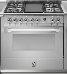 Steel Ascot 90, Rangecooker, 90 cm, Multifunktion, Farbe Edelstahl, A9F-4BSS, mit 5 Jahren Garantie!