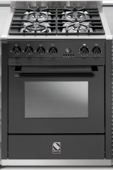 Steel Ascot 70, Rangecooker, 70 cm, Combisteam, Farbe Anthrazit, A7S-4AN, mit 5 Jahren Garantie!