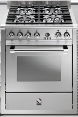 Steel Ascot 70, Rangecooker, 70 cm, Combisteam, Farbe Edelstahl, A7S-4SS, mit 5 Jahren Garantie!