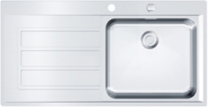 Franke Epos EOX 211 SlimTop, Edelstahlsp�le, Becken links, 127.0380.301, 11081