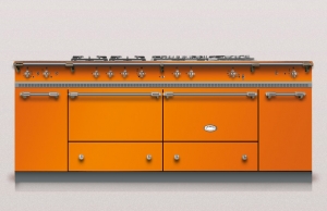 Lacanche Sully 1800-G Classic, Kochstation, 180,5 cm, Farbe Mandarine, mit 5 Jahren Garantie!